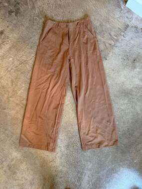 Max Studio London Vicuna Wide Leg Trousers Size XL